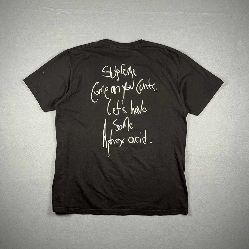 Supreme Aphex Twin Windowlicker T-Shirt Black Mens Large Graphic Tee - Picture 4 of 6